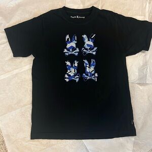 Boys SZ L (14-16) PSYCHO BUNNY blue short sleeve
 t-shirt